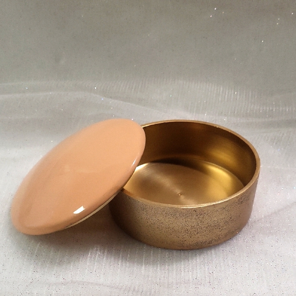 Gold and Tan Decorative Box